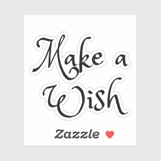 Make a Wish sticker (Sheet)