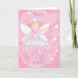 Make a Wish text greetings card