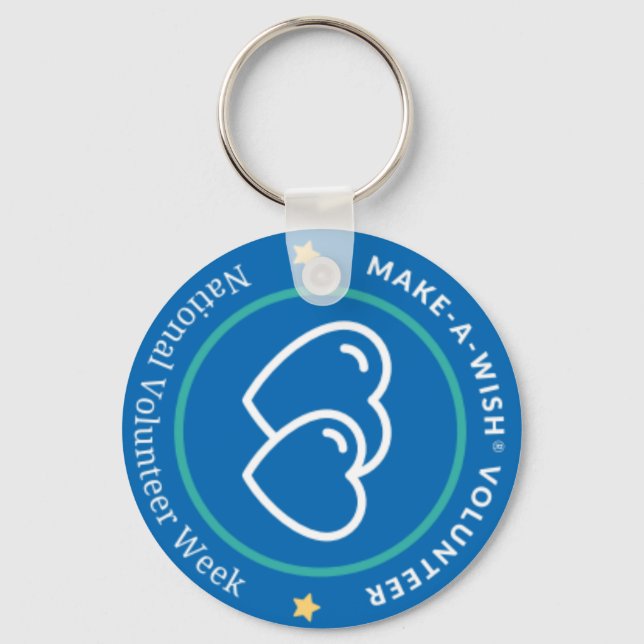 Make-A-Wish Volunteer Keychain (Front)