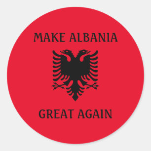 Make Albania Great Again Classic Round Sticker