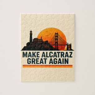 Make Alcatraz Great Again Funny Jigsaw Puzzle