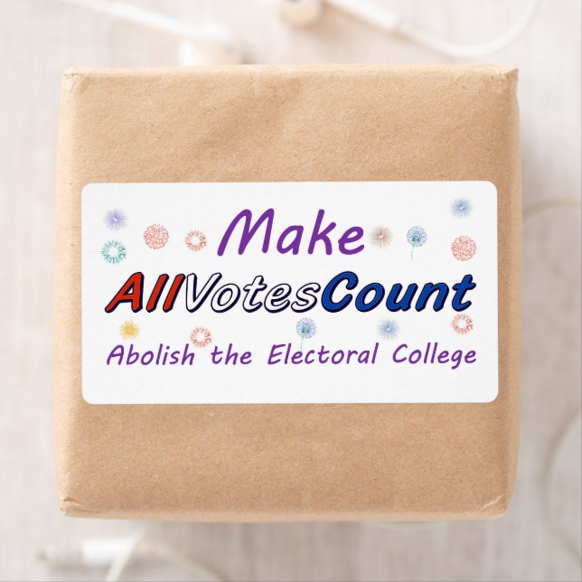 Make All Votes Count, shipping labels (Insitu)