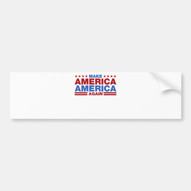 Make America America Again Bumper Sticker (Front)