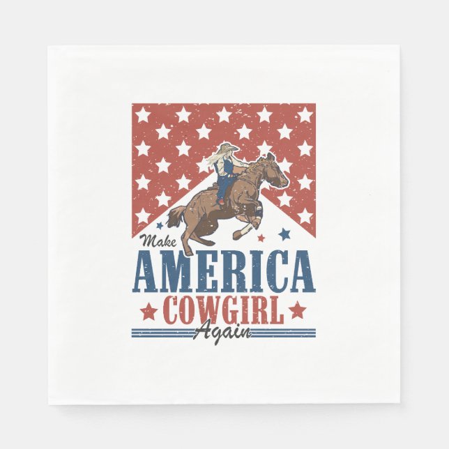 Make America Cowgirl Again Napkin (Front)