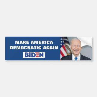 MAKE AMERICA DEMOCRATIC AGAIN BUMPER STICKER
