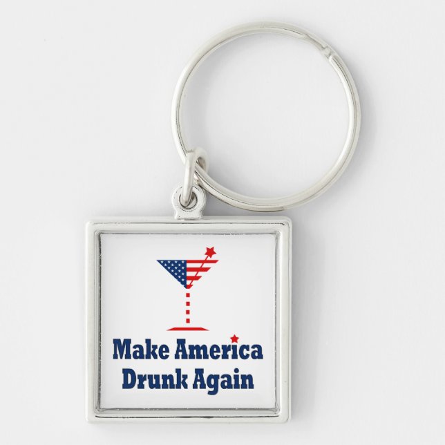 MAKE AMERICA DRUNK AGAIN KEYCHAIN (Front)