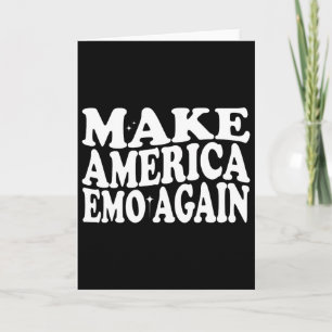Make America Emo Again Funny Goth Us Saying Card