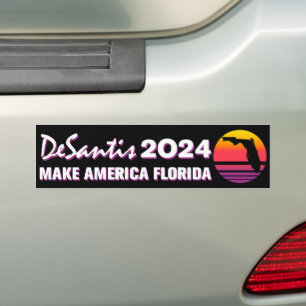 Make America Florida Retro DeSantis 2024 Bumper Sticker