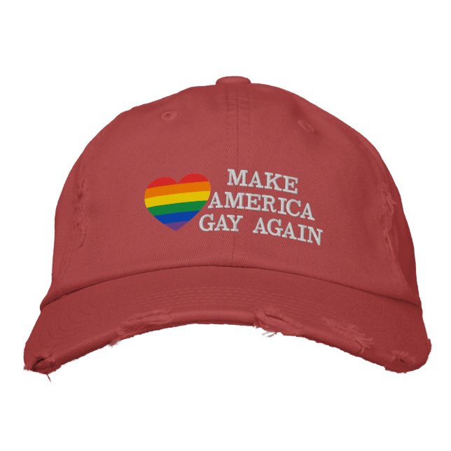 Make America Gay Again Embroidered Hat (Front)