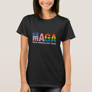 Make America Gay Again Gay Pride 2025 LGBTQ+  T-Shirt