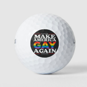 Make America Gay Again LGBT Pride Month Golf Balls