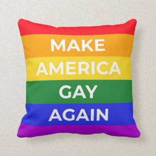 Make America Gay Again Throw Pillow