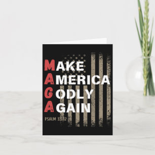 Make America Godly Again Psalm 33  Card