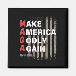 Make America Godly Again Psalm 33 Magnet