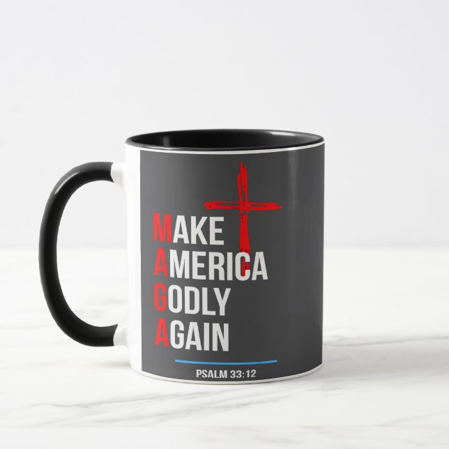 Make America Godly Again Trump Inaguration Maga  Mug (Left)