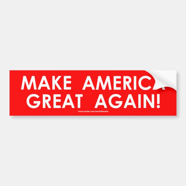 Make America Great Again - Bumper Sticker - Trump (Front)