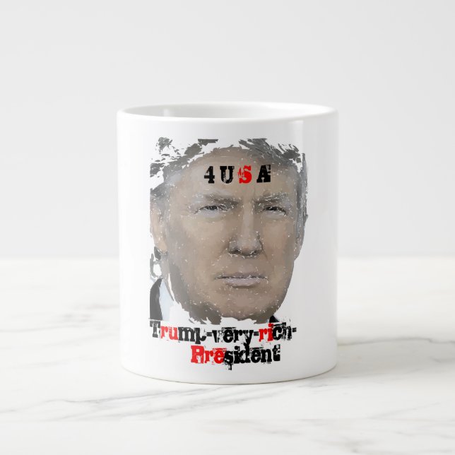 Make America Great Again now Large Coffee Mug (Front)