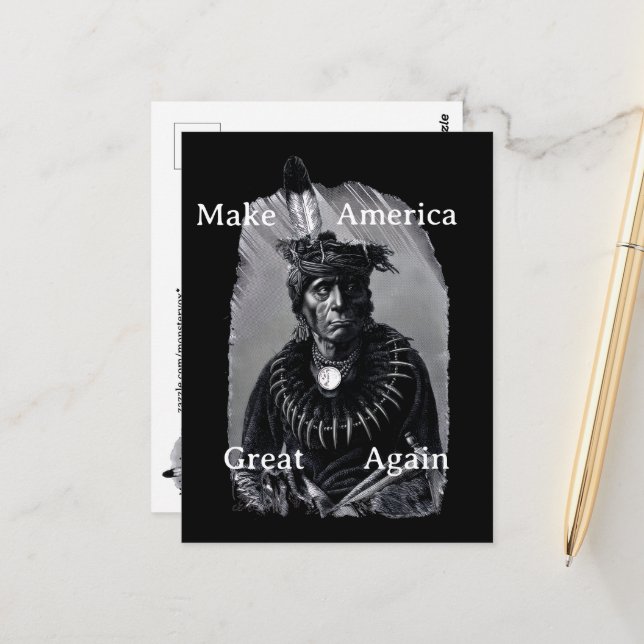 Make America Great Again Postcard (Front/Back In Situ)
