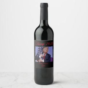 Make America Great - Trump 2020 Wine Label
