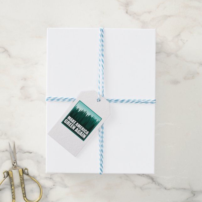 Make America Green Again Gift Tags (With Twine)