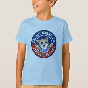 Make America Joyful Again Harris Walz 2024 Kids  T-Shirt