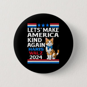 Make America Kind Again Kamala Harris Tim Wheimer  2 Inch Round Button