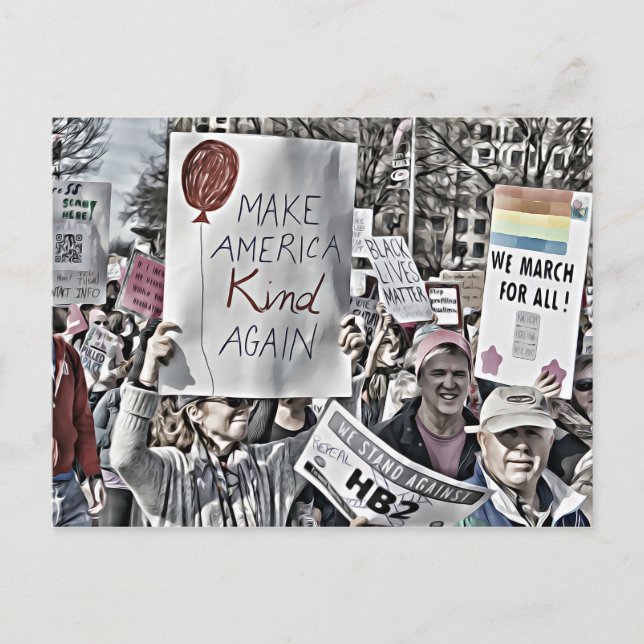 Make America Kind Again Postcard (Front)