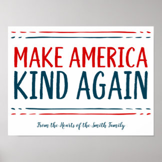 Make America Kind Again Poster