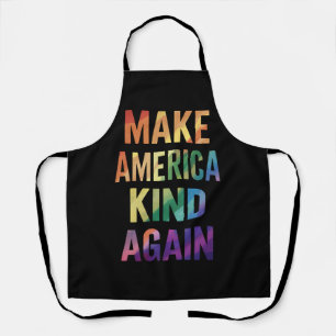 Make America Kind Again Rainbow LGBTQ Gay  Apron