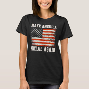 Make America Metal Again Rock Music Singer T-Shirt