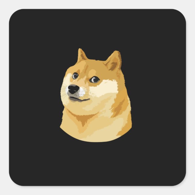 Make America Much WOW again - Dogecoin doge tee Square Sticker (Front)