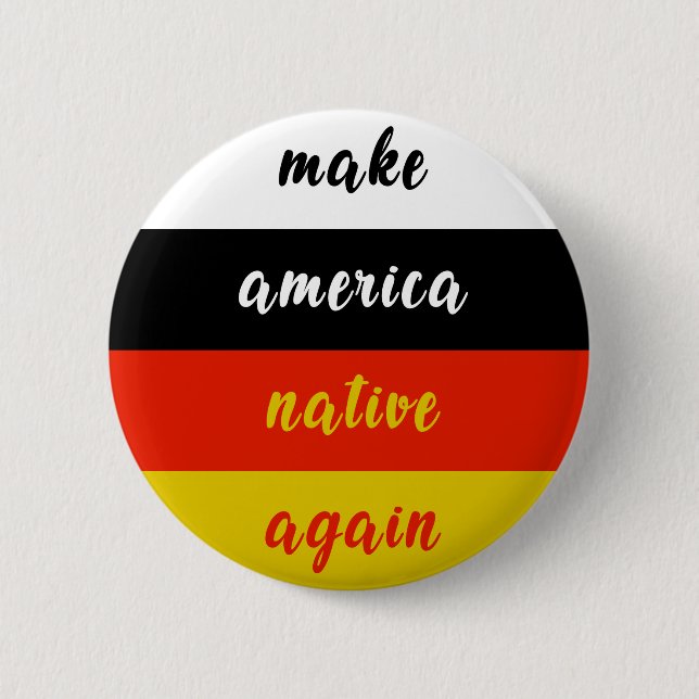Make America Native Again - Seminole Flag 2 Inch Round Button (Front)