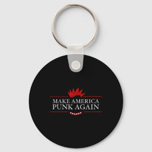 Make America Punk Again Anti Trump Rock Gift Idea  Keychain