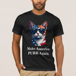 Make America PURR Again President Trump Patriotic T-Shirt