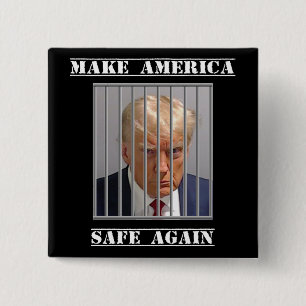Make America Safe Again 2 Inch Square Button