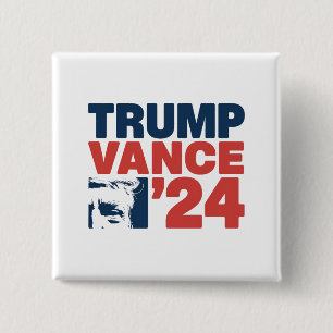 Make America Safe Again Trump Vance 2024 MAGA  2 Inch Square Button