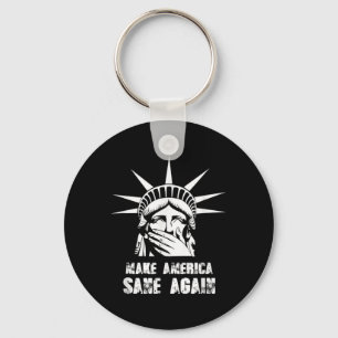 Make America Sane Again Anti Trump Resist Protest Keychain