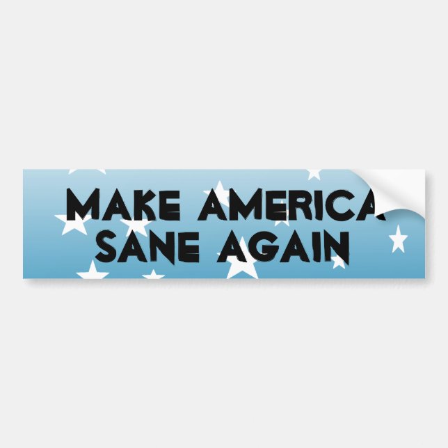 Make America Sane Again Bumper Sticker (Front)