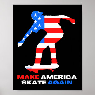 MAKE AMERICA SKATE AGAIN 50-50grind edition        Poster