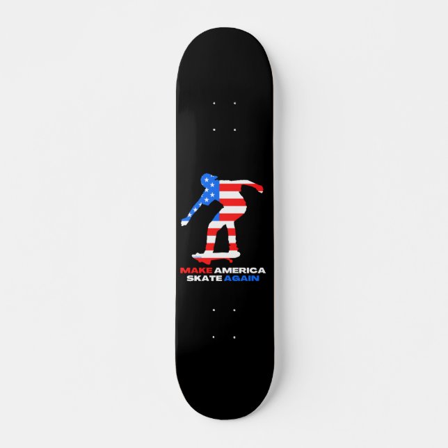 MAKE AMERICA SKATE AGAIN 50-50grind edition        Skateboard (Front)