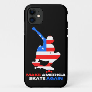 MAKE AMERICA SKATE AGAIN ollie grab edition iPhone 11 Case