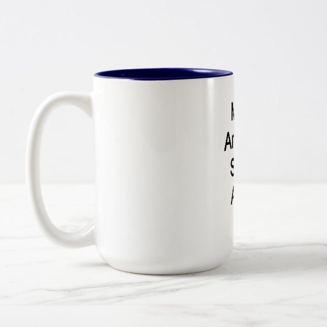 Make America Smart Again Two-Tone Coffee Mug (Left)