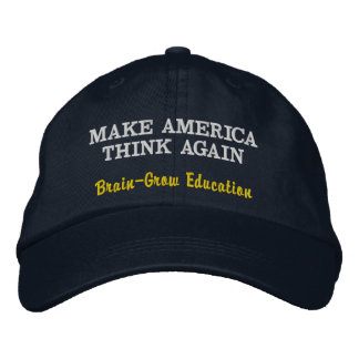 Make America Think Again Embroidered Hat