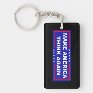 Make America Think Again Keychain