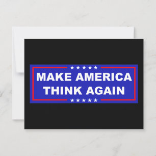 Make America Think Again Postcard