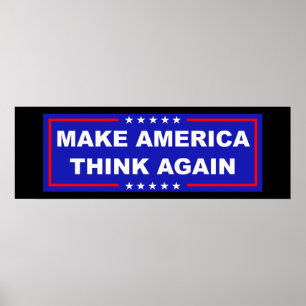 Make America Think Again Poster