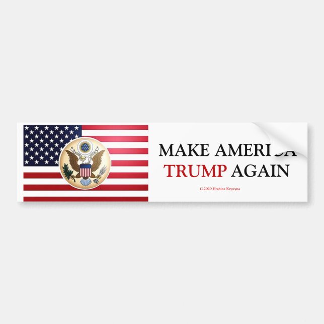 MAKE AMERICA TRUMP AGAIN BUMPER STICKER (Front)