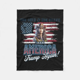 Make America Trump Again  Fleece Blanket