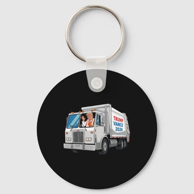 Make American Garbyge Great Again Trump 2024 Garge Keychain (Front)