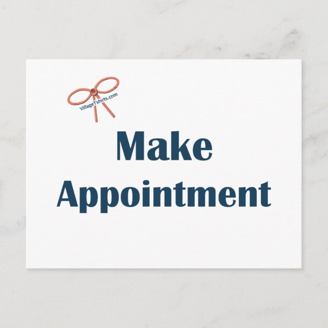 Make Appointment Reminders Postcard (Front)